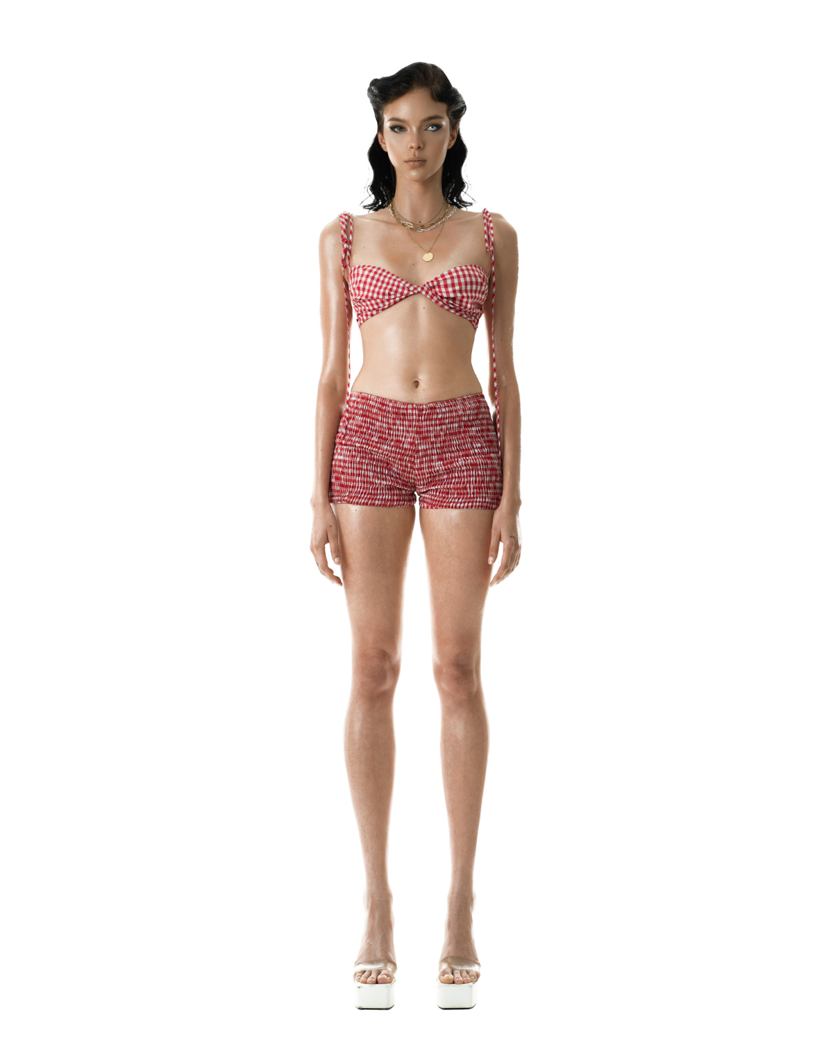 Bianca Shirred Shorts by Huelleyrose