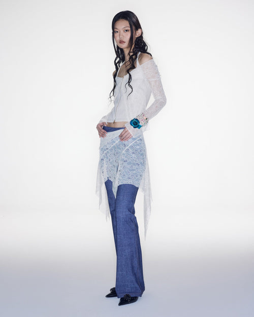 "Laced Up Jeans"  Blue by Sultry Virgin