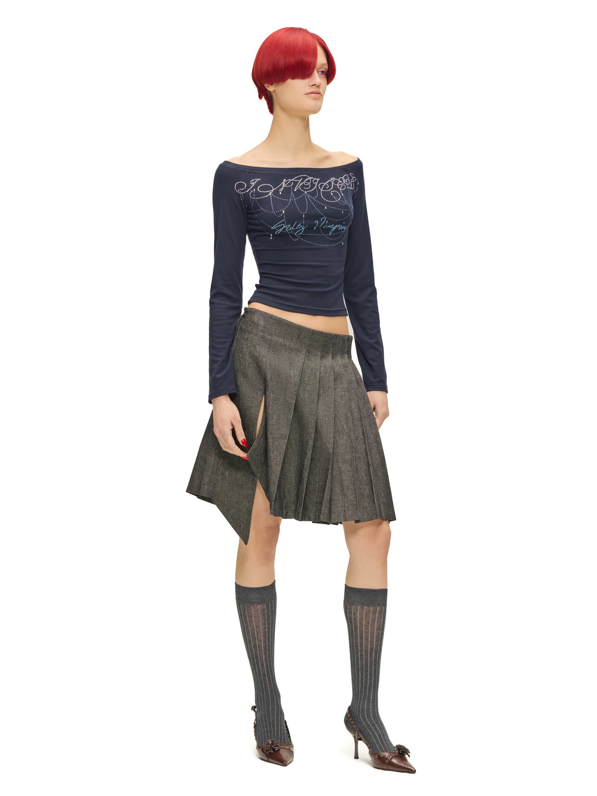 “Chef” Pleated Skirt by Sultry Virgin
