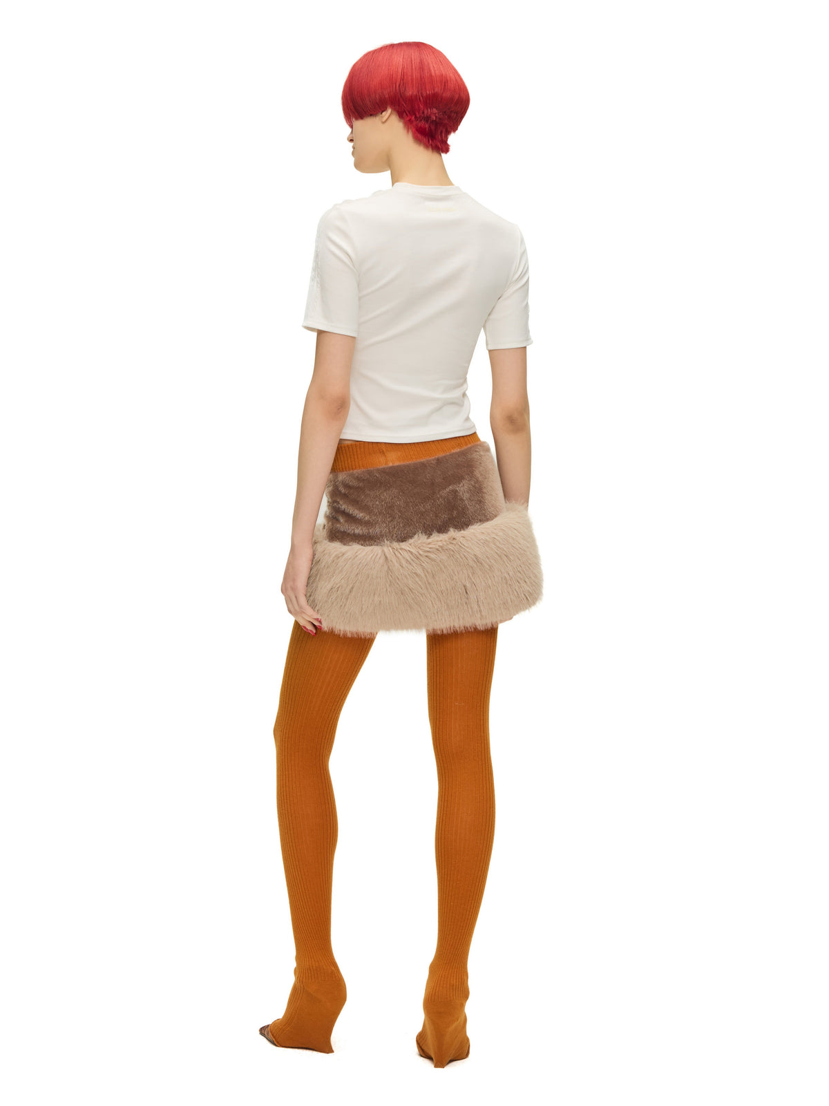 "Guest" Faux Fur Skirt by Sultry Virgin