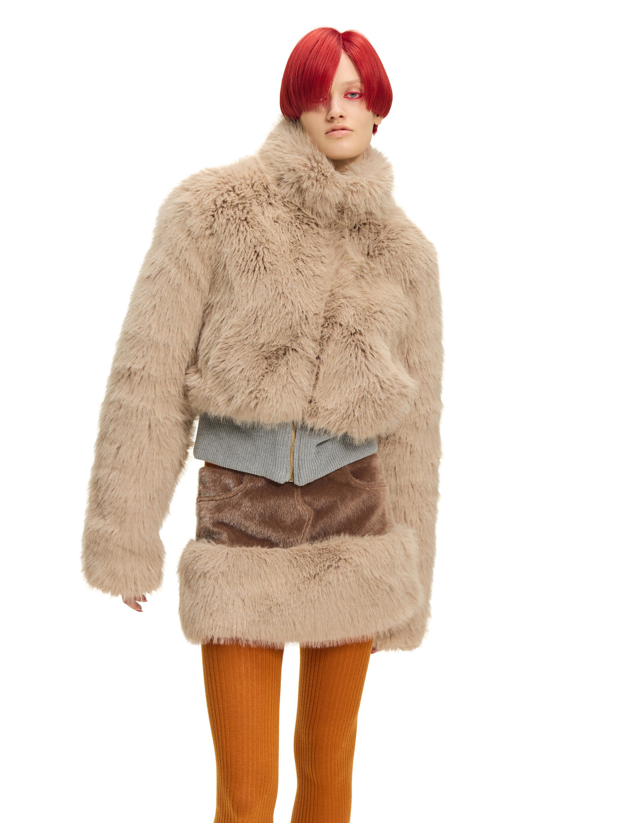 "Guest" Faux Fur Skirt by Sultry Virgin