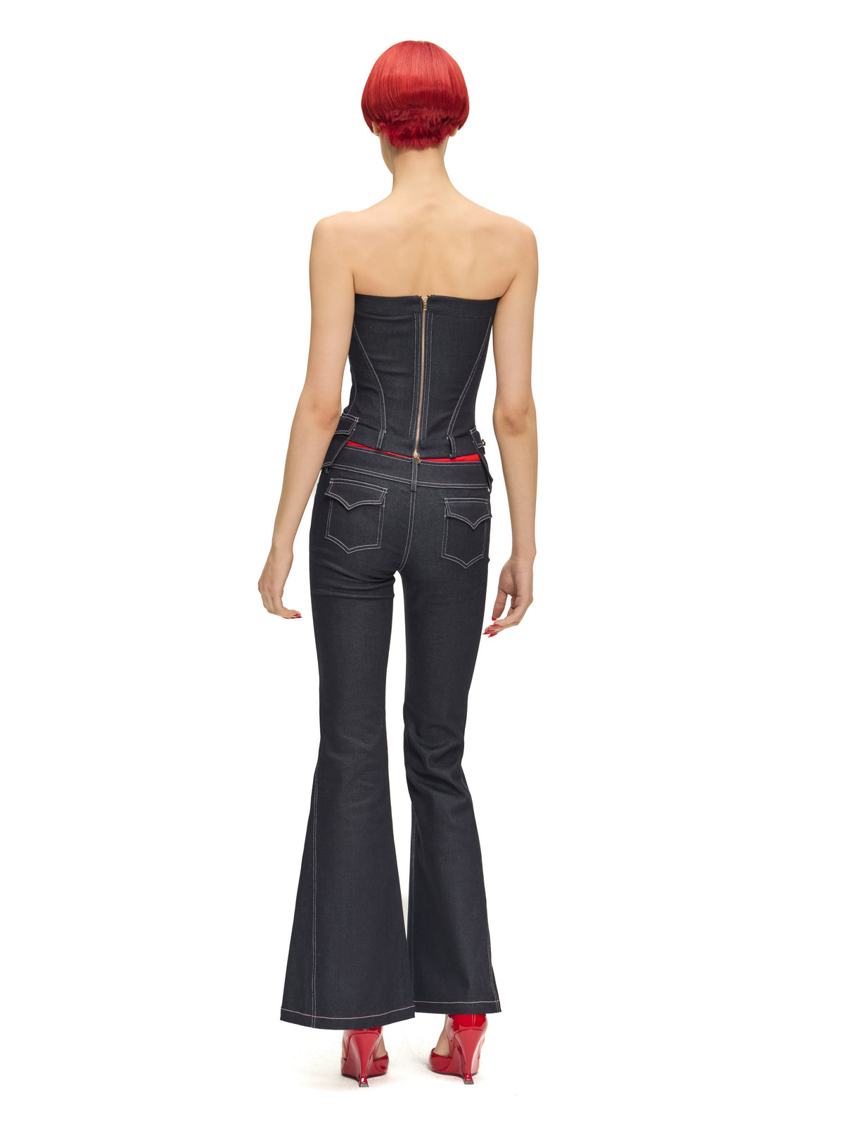 "Guest" Denim Corset by Sultry Virgin