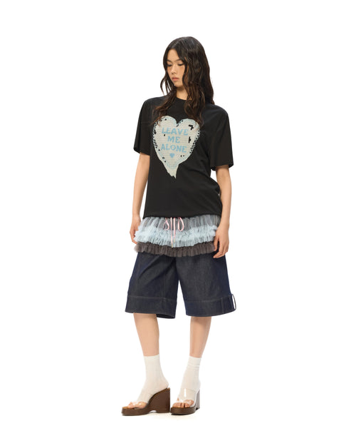 "Broken Pattern" Tee Black by Sultry Virgin