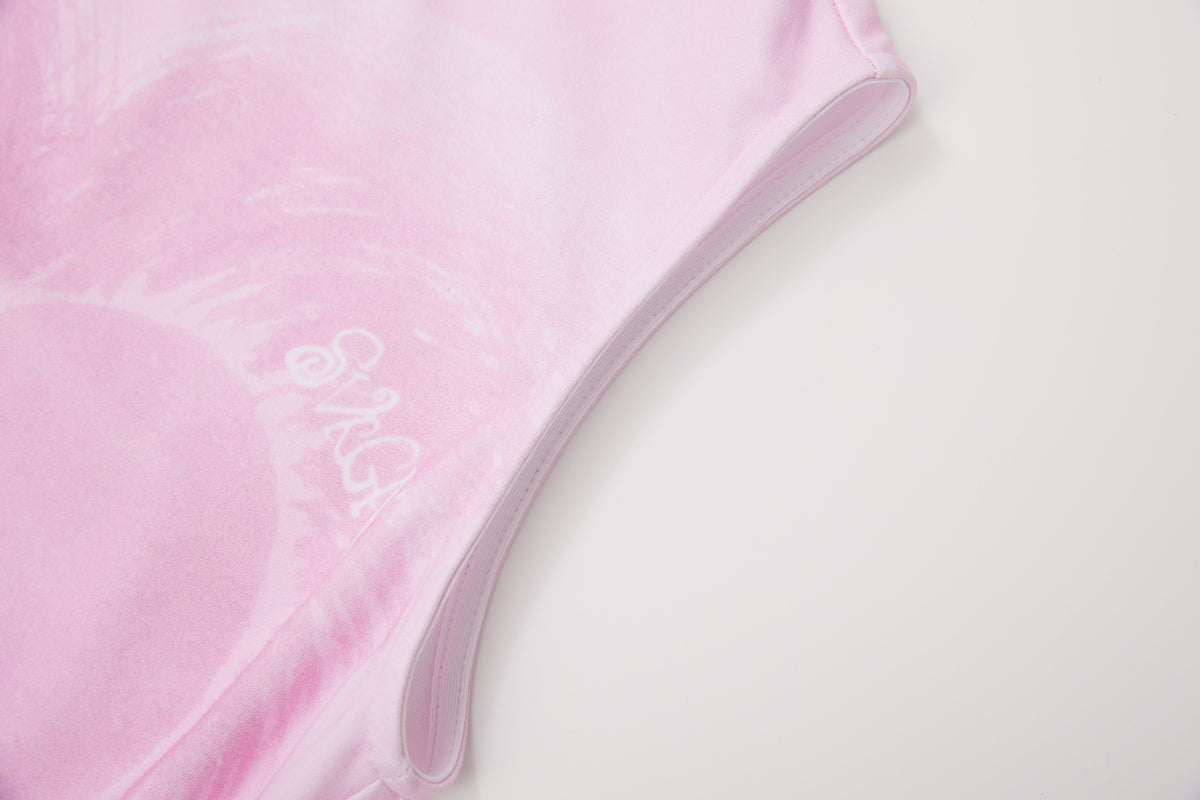 “Fuzzy Heart” Top  Pastel Pink by Sultry Virgin