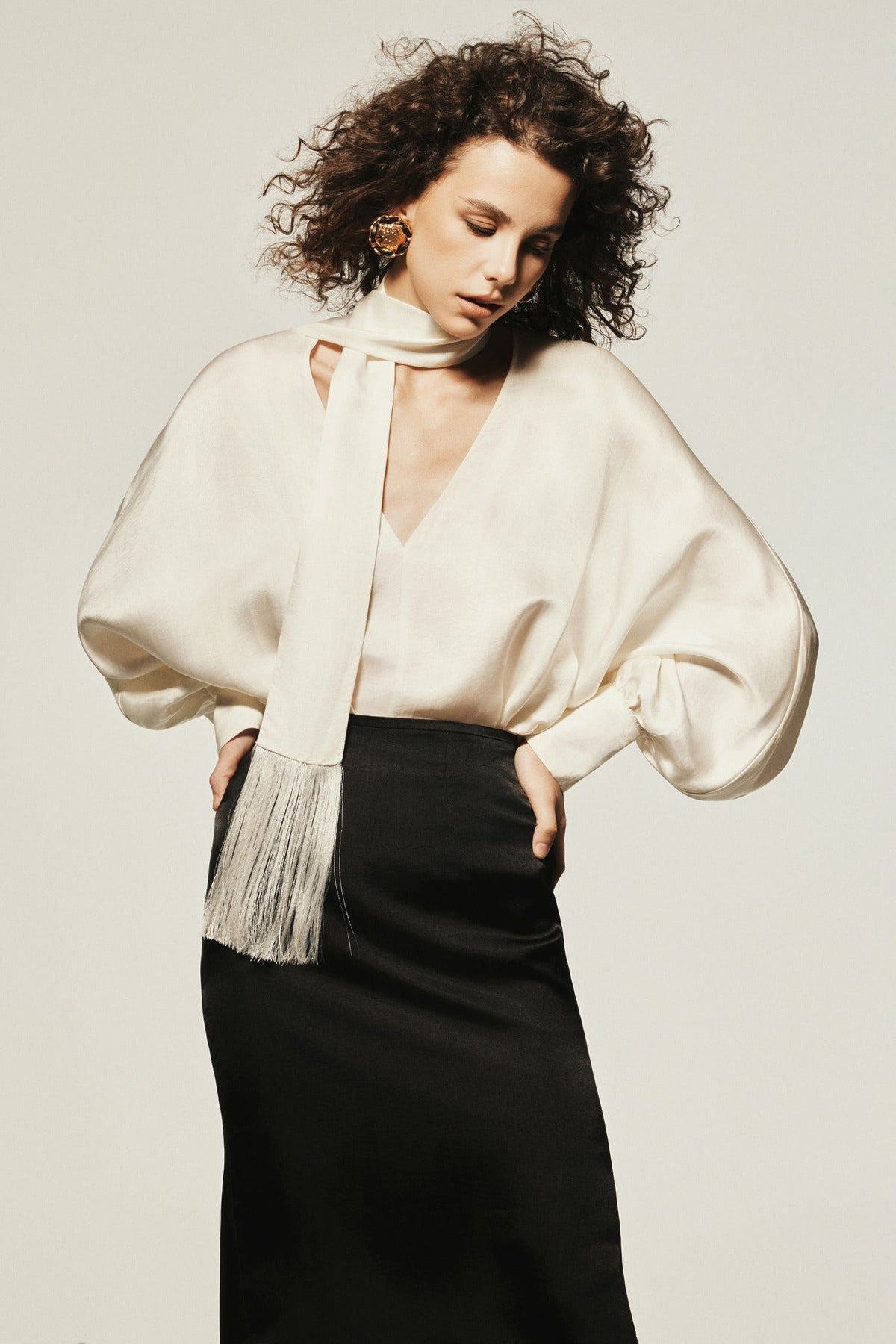 PHẠM Silk Blouse by HUONG Boutique