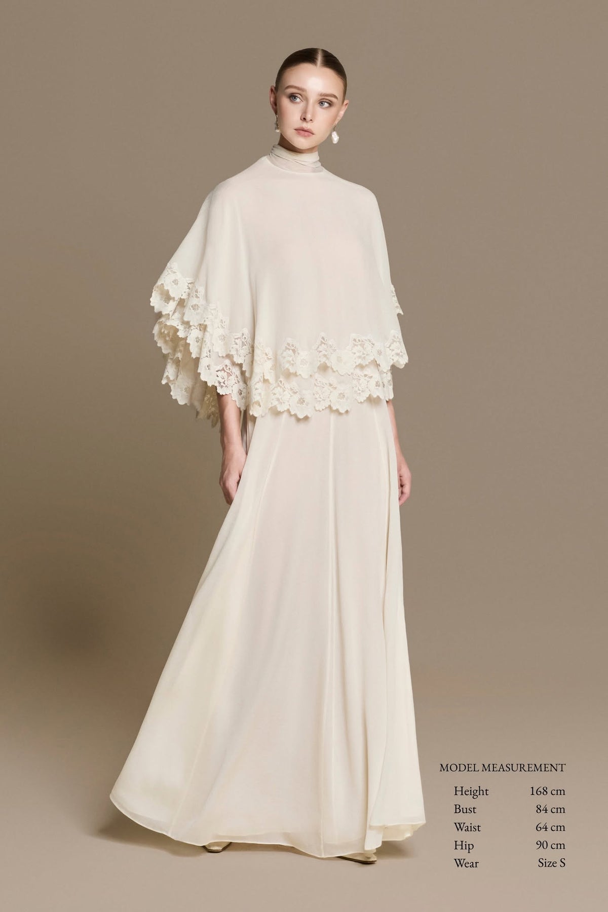 Zephyr Lace Cape by HUONG Boutique