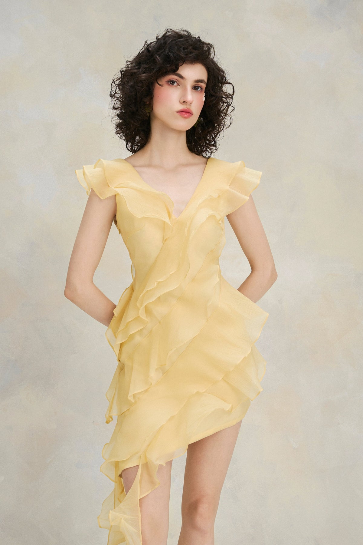 Summer Muse Dress - Yellow by Emchic