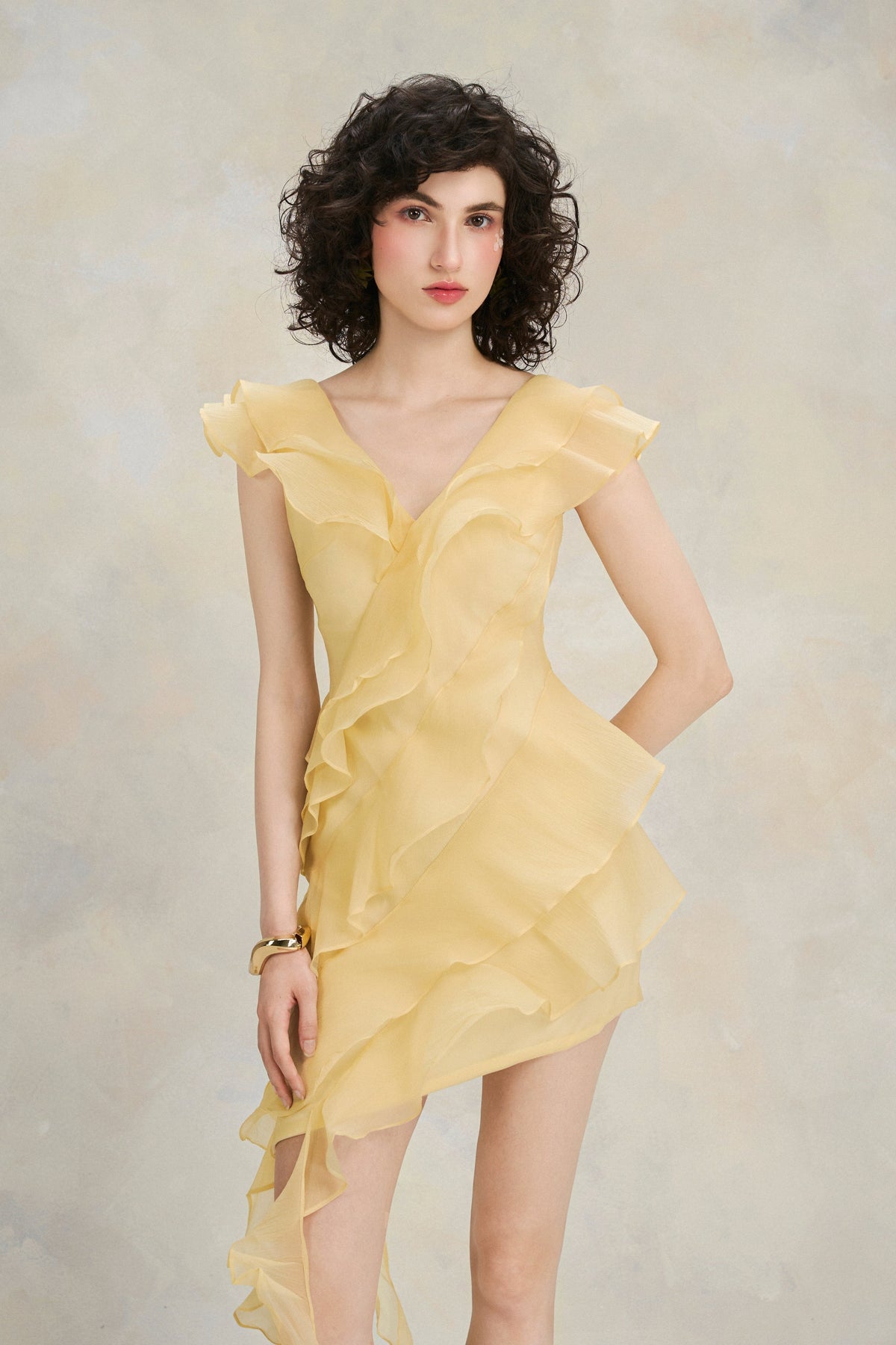 Summer Muse Dress - Yellow by Emchic