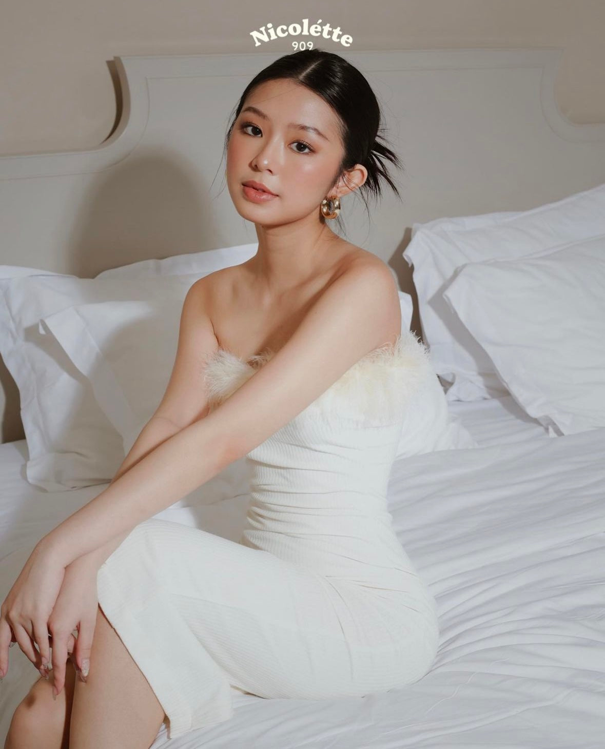 Valeria Cream Dress by The Nicolétte House