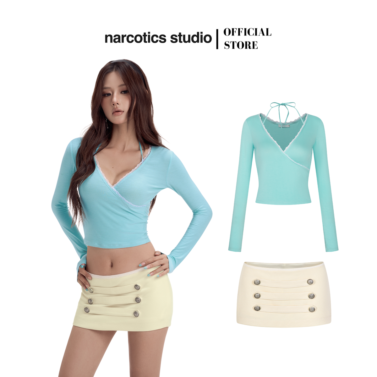 Lyra Top & Stellar Mini Skirt by Narcotics