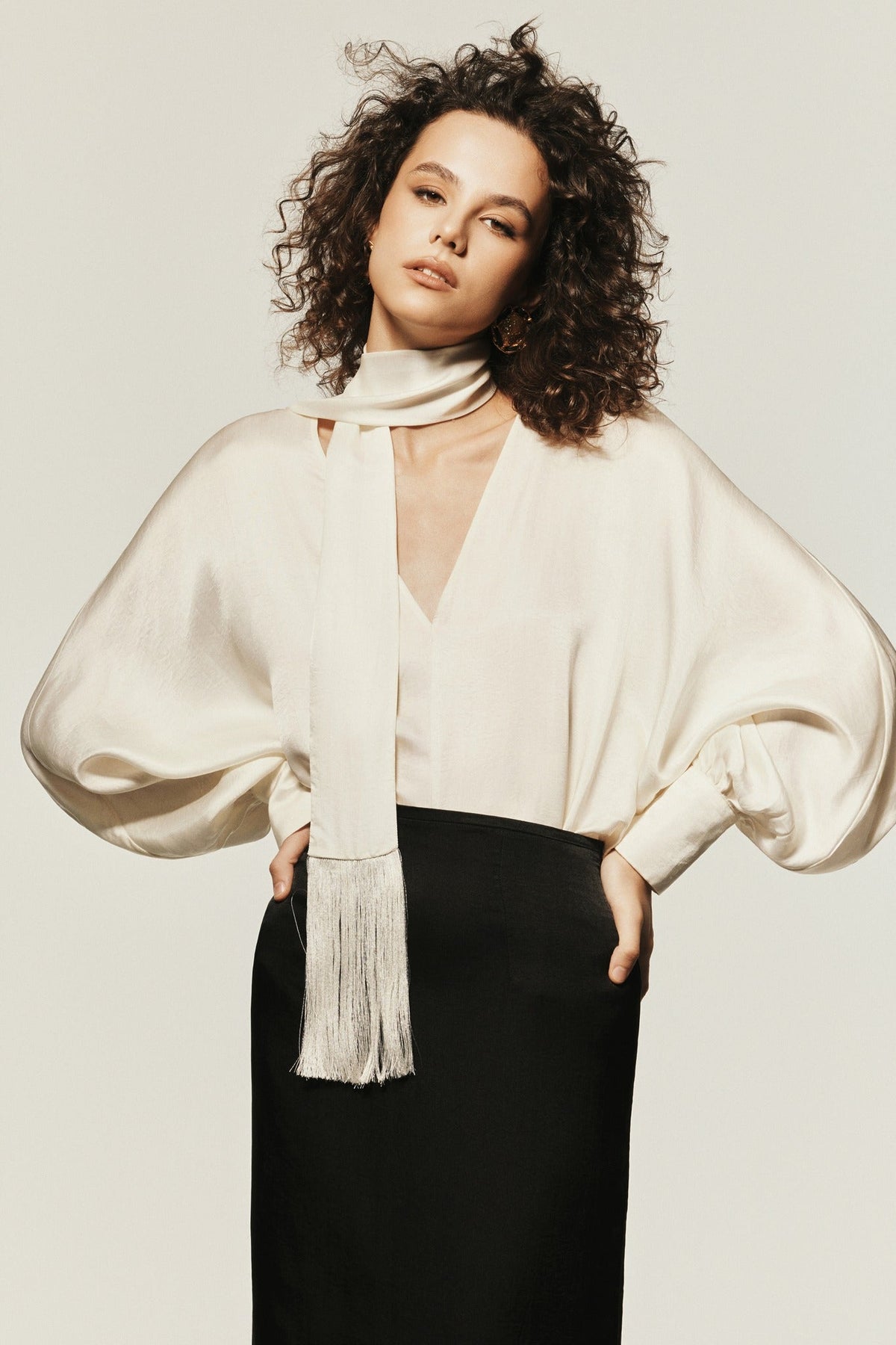 PHẠM Silk Blouse by HUONG Boutique