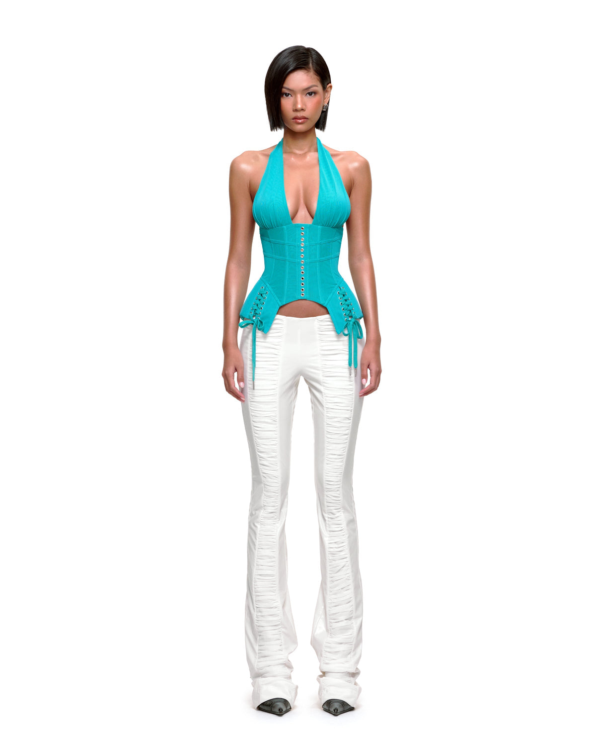 JENNIFER CORSET TOP (TURQUOISE) by BUPBES