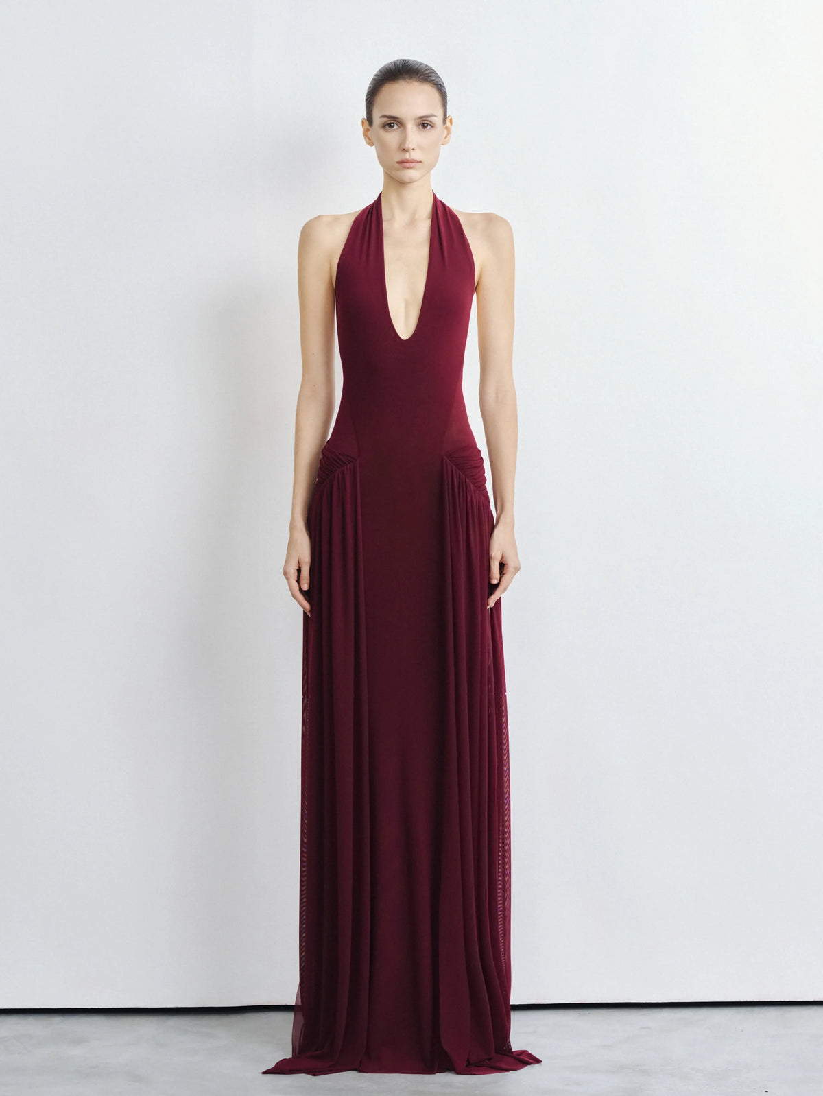 Alix Backless Mesh Gown by COCOSIN