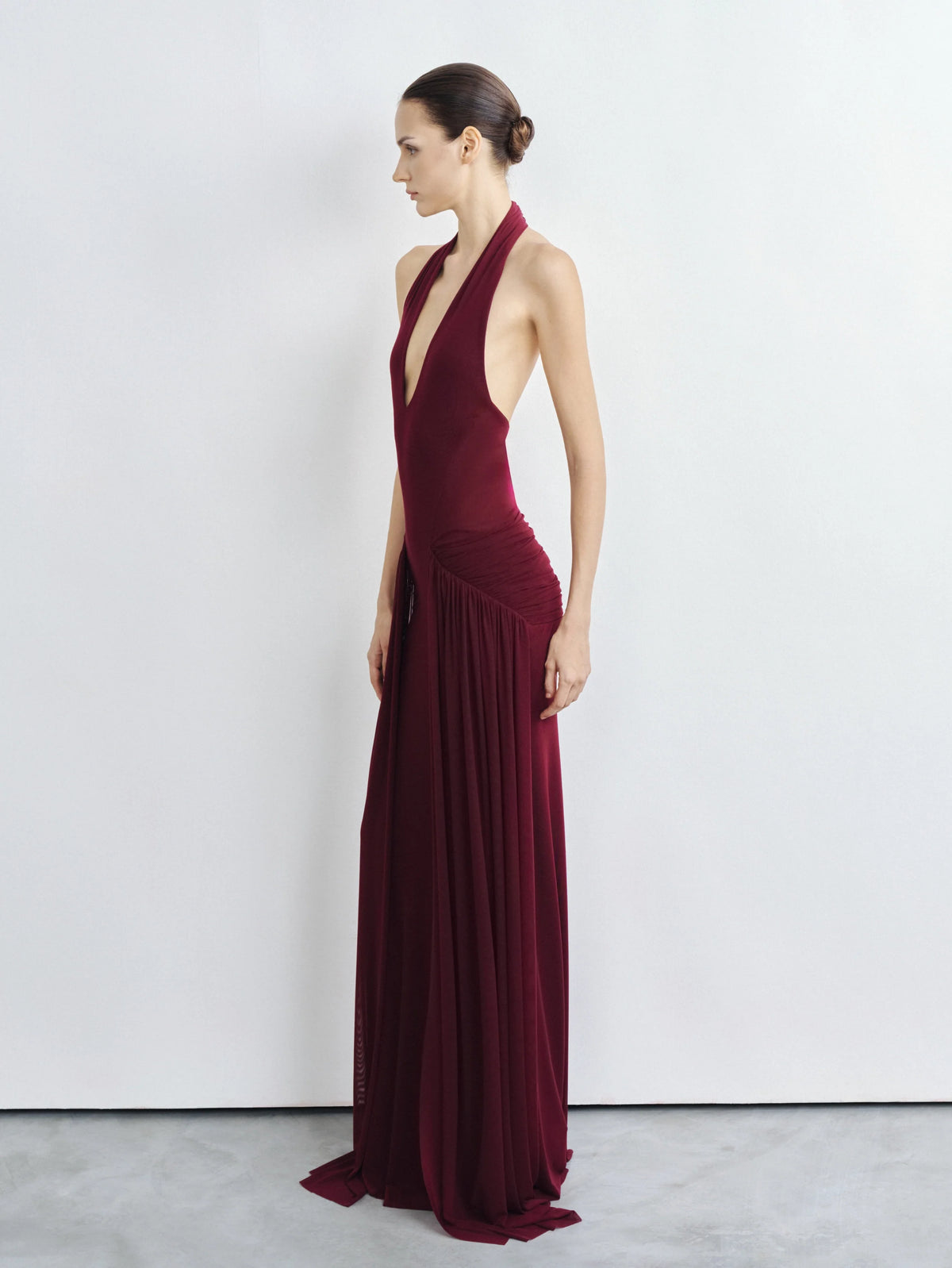 Alix Backless Mesh Gown by COCOSIN