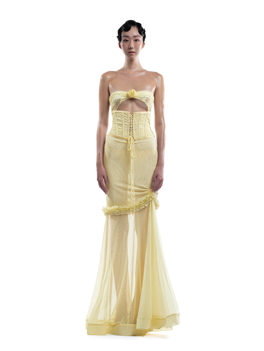 Valentine Dress - Yellow