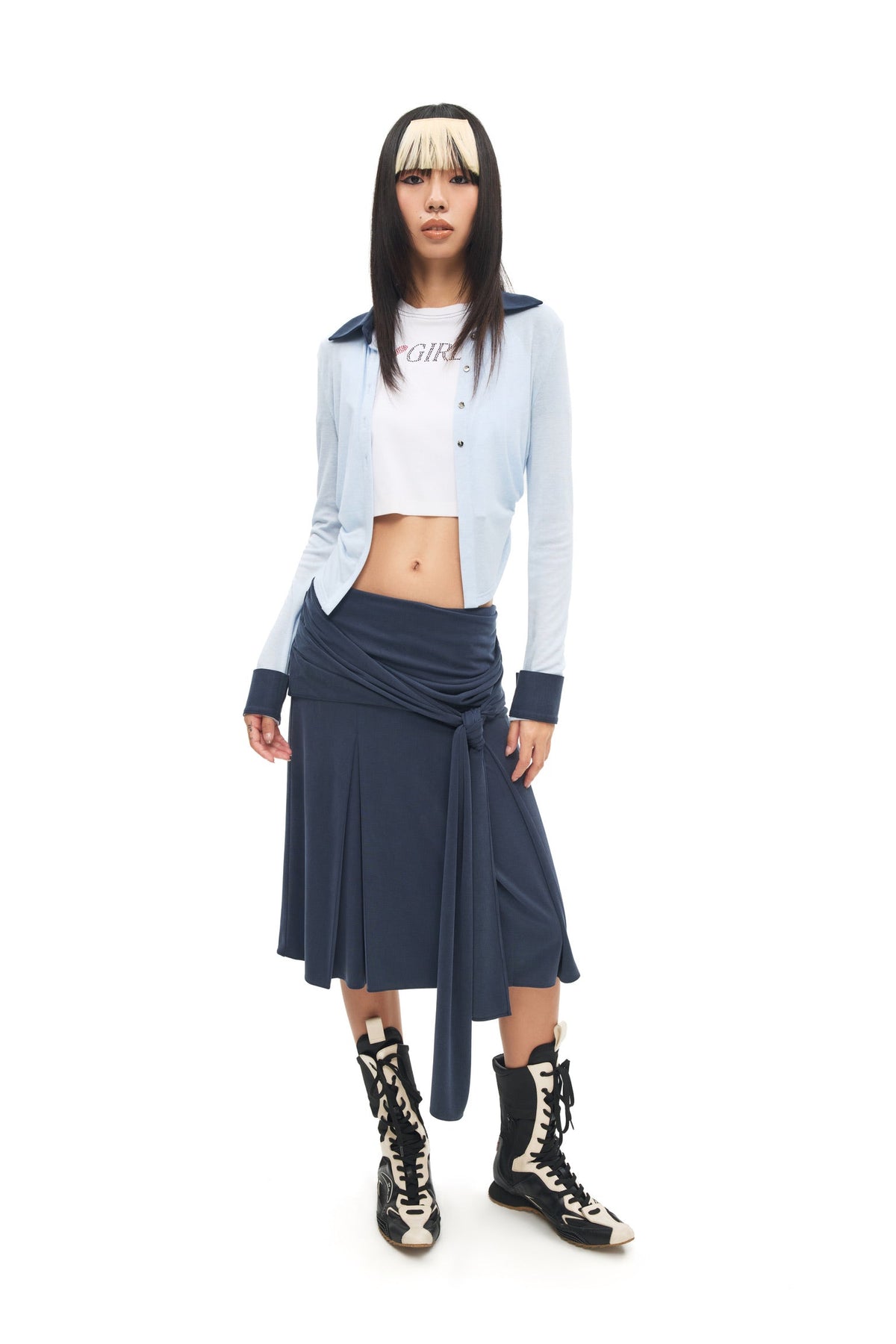 "Confession"Shirt Blue by Sultry Virgin