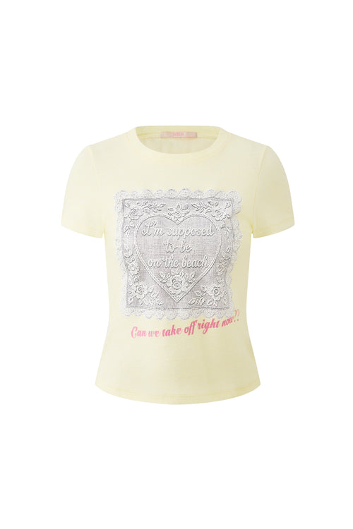 "BEACH PLEASE" Terry Tee by Sultry Virgin