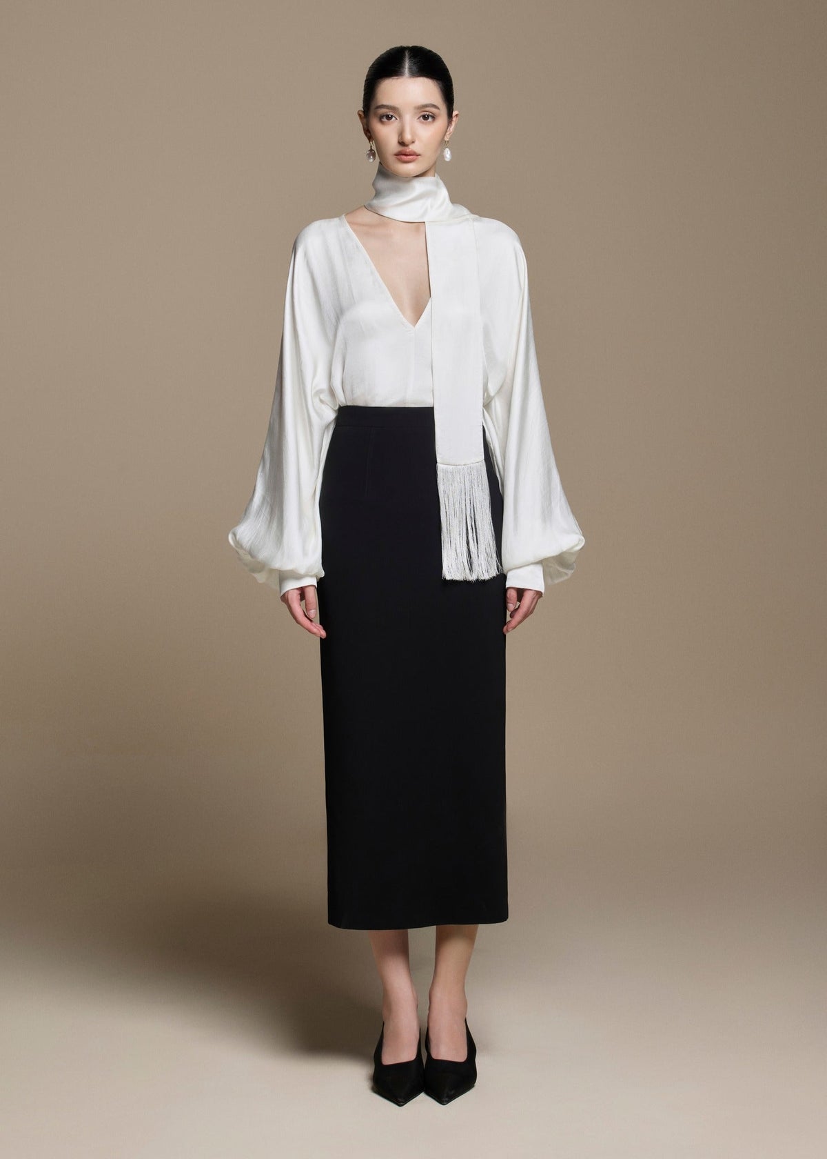 PHẠM Silk Blouse by HUONG Boutique
