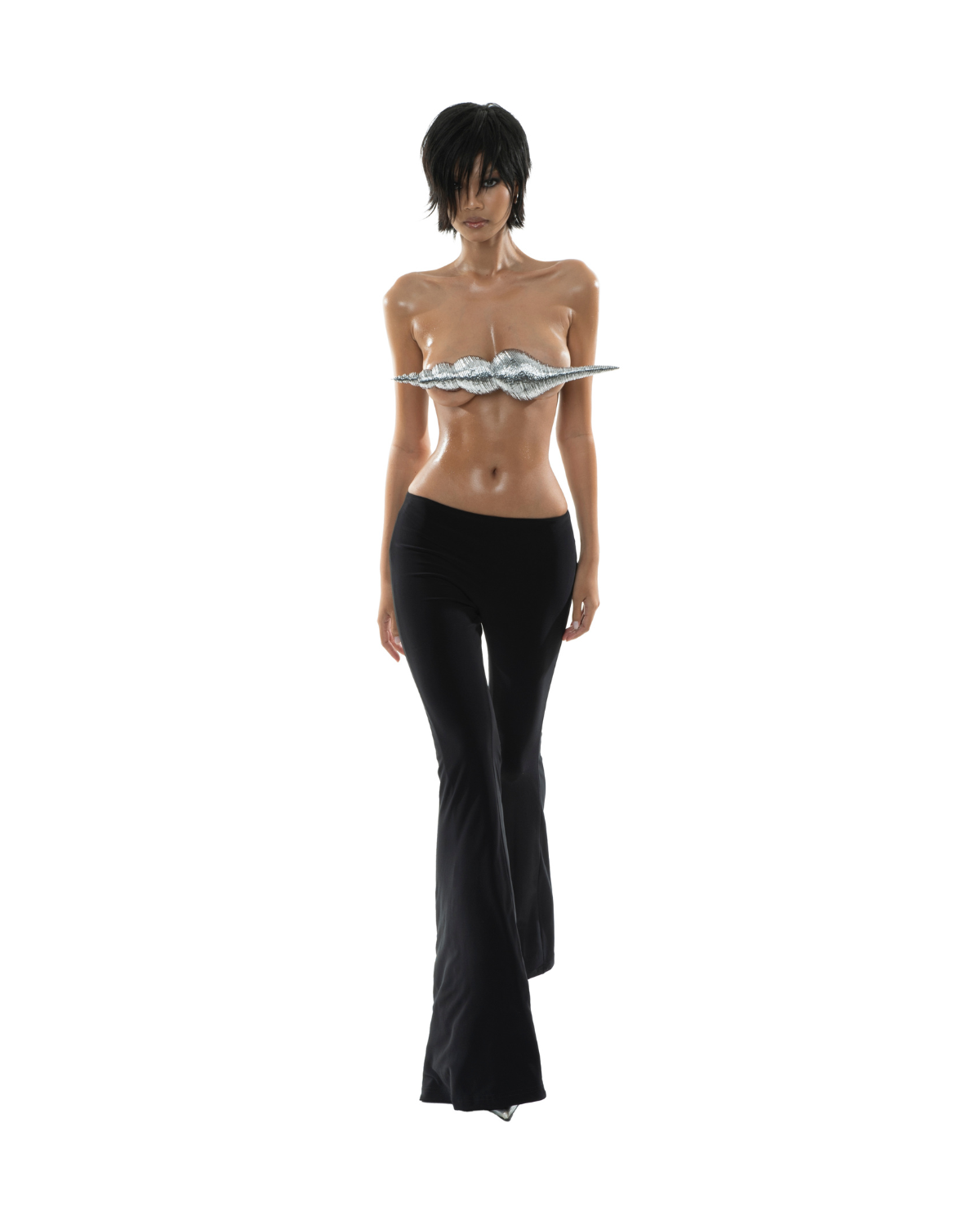 Poco Flare Pants - Black by Huelleyrose