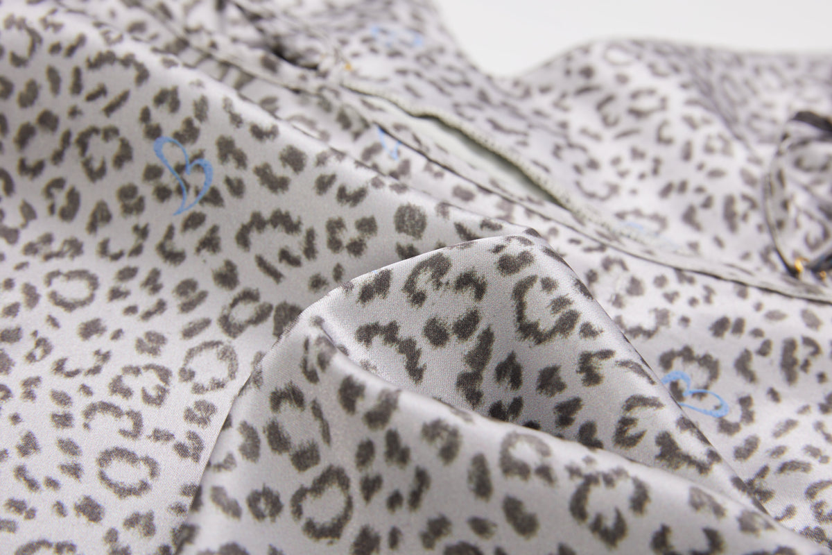 "No Bra" Silver Leopard by Sultry Virgin