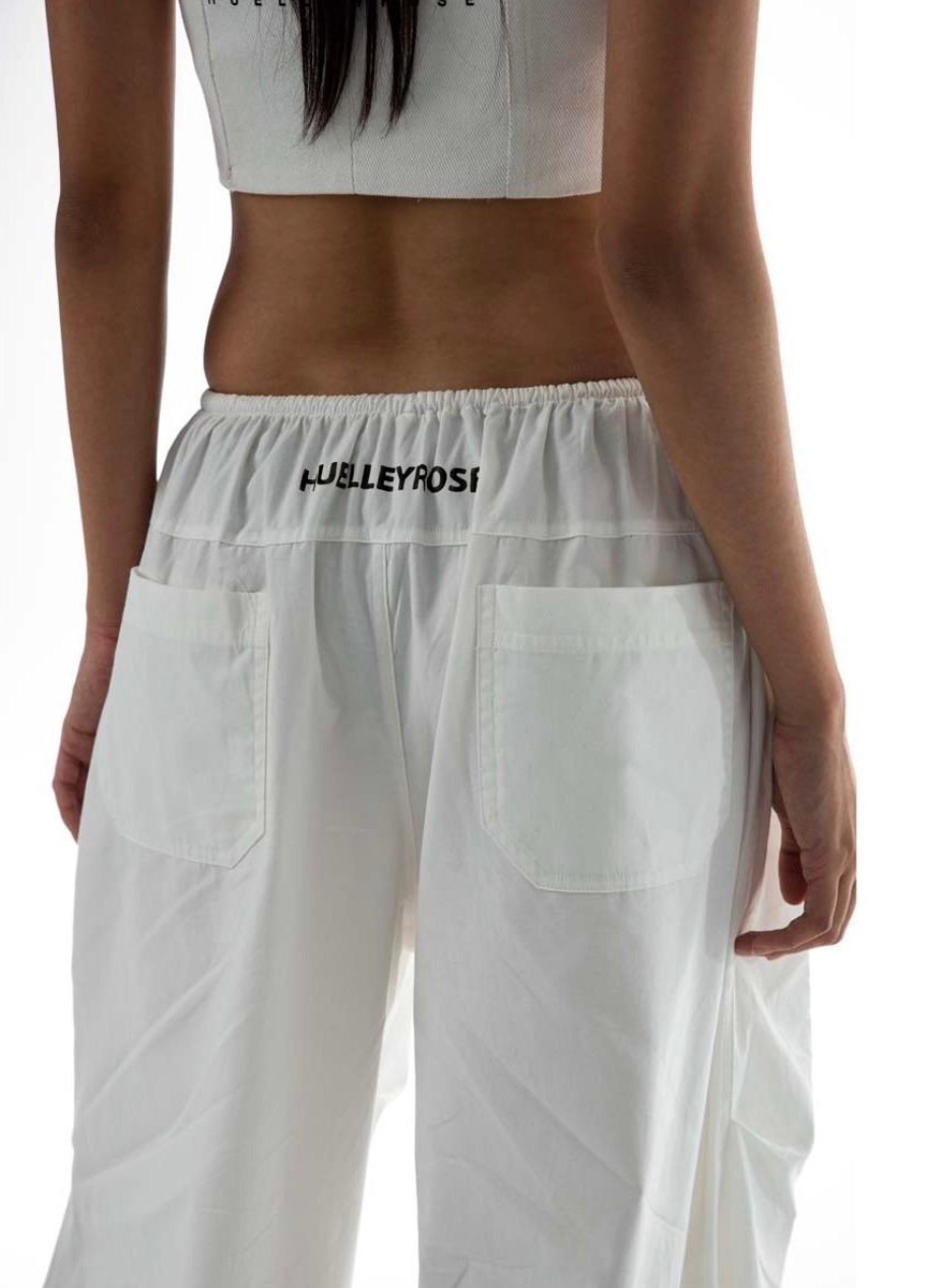 KHAKI WHITE PANTS by Huelleyrose