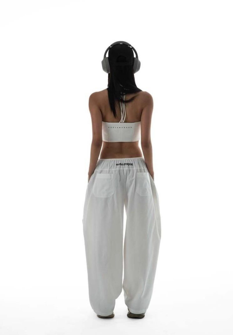 KHAKI WHITE PANTS by Huelleyrose