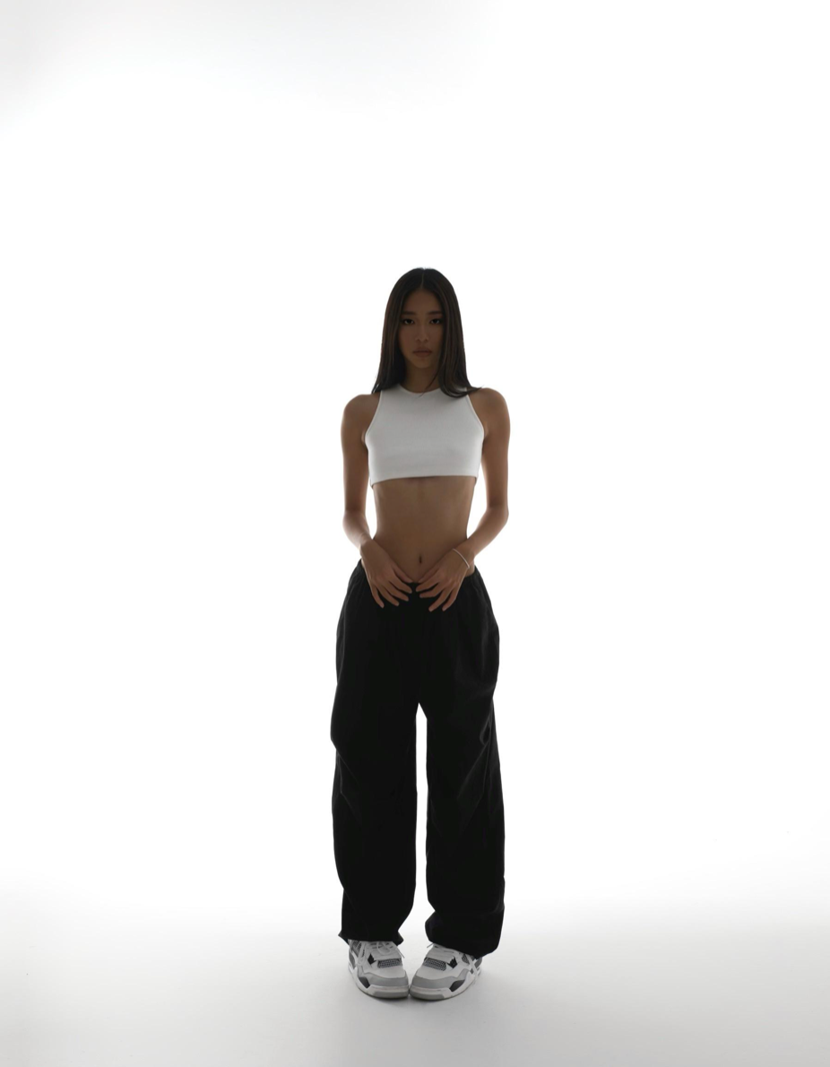 KHAKI BLACK PANTS by Huelleyrose