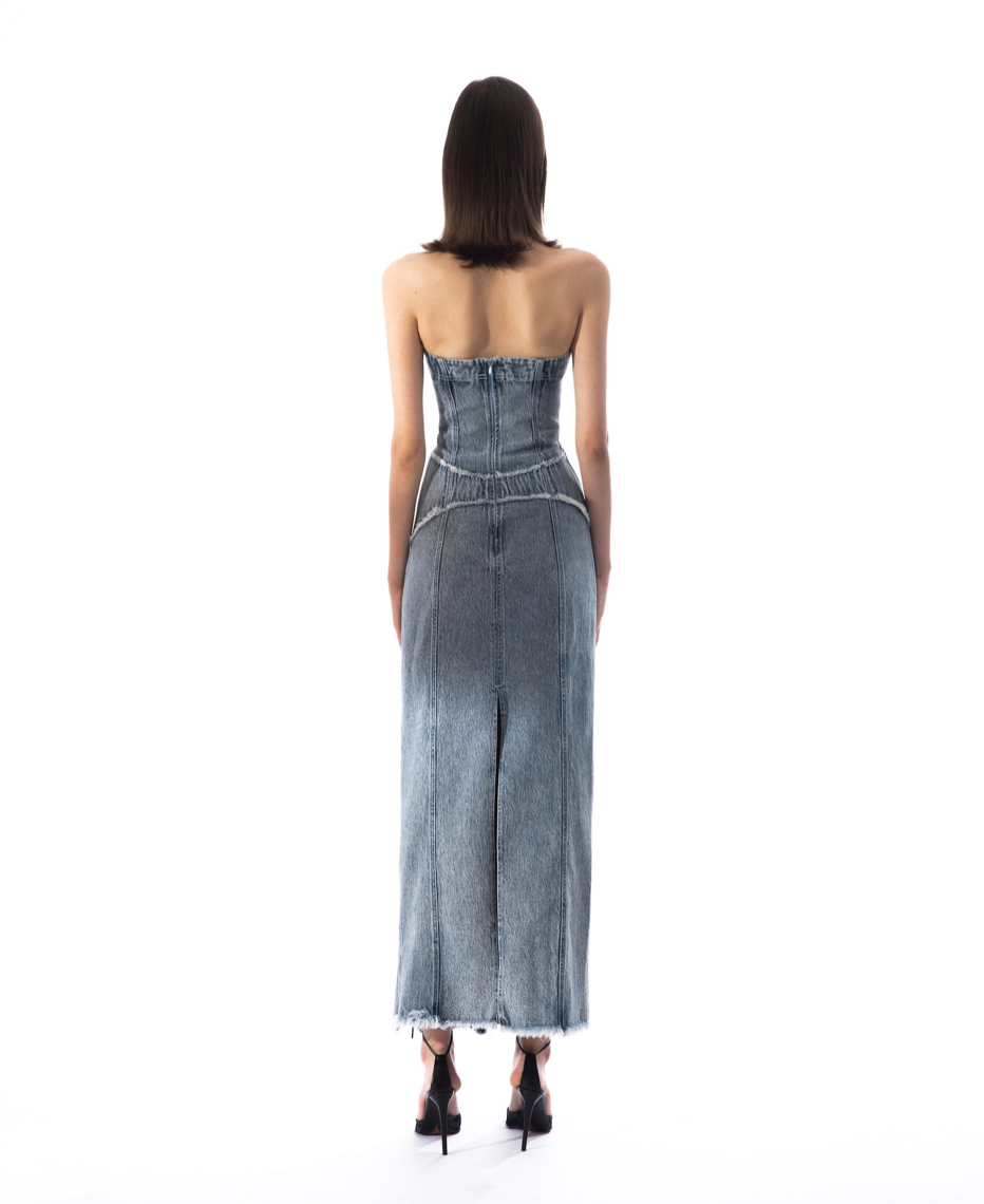 THUNDER DENIM DRESS by Huelleyrose