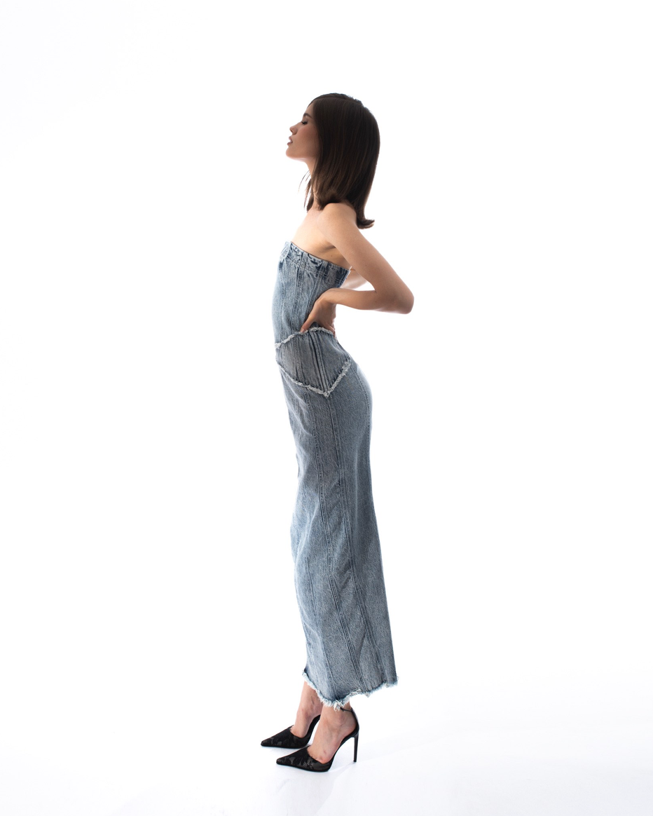 THUNDER DENIM DRESS by Huelleyrose