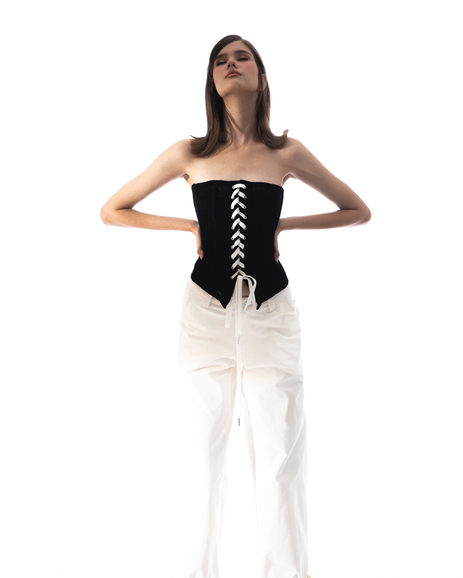 TIE CORSET by Huelleyrose