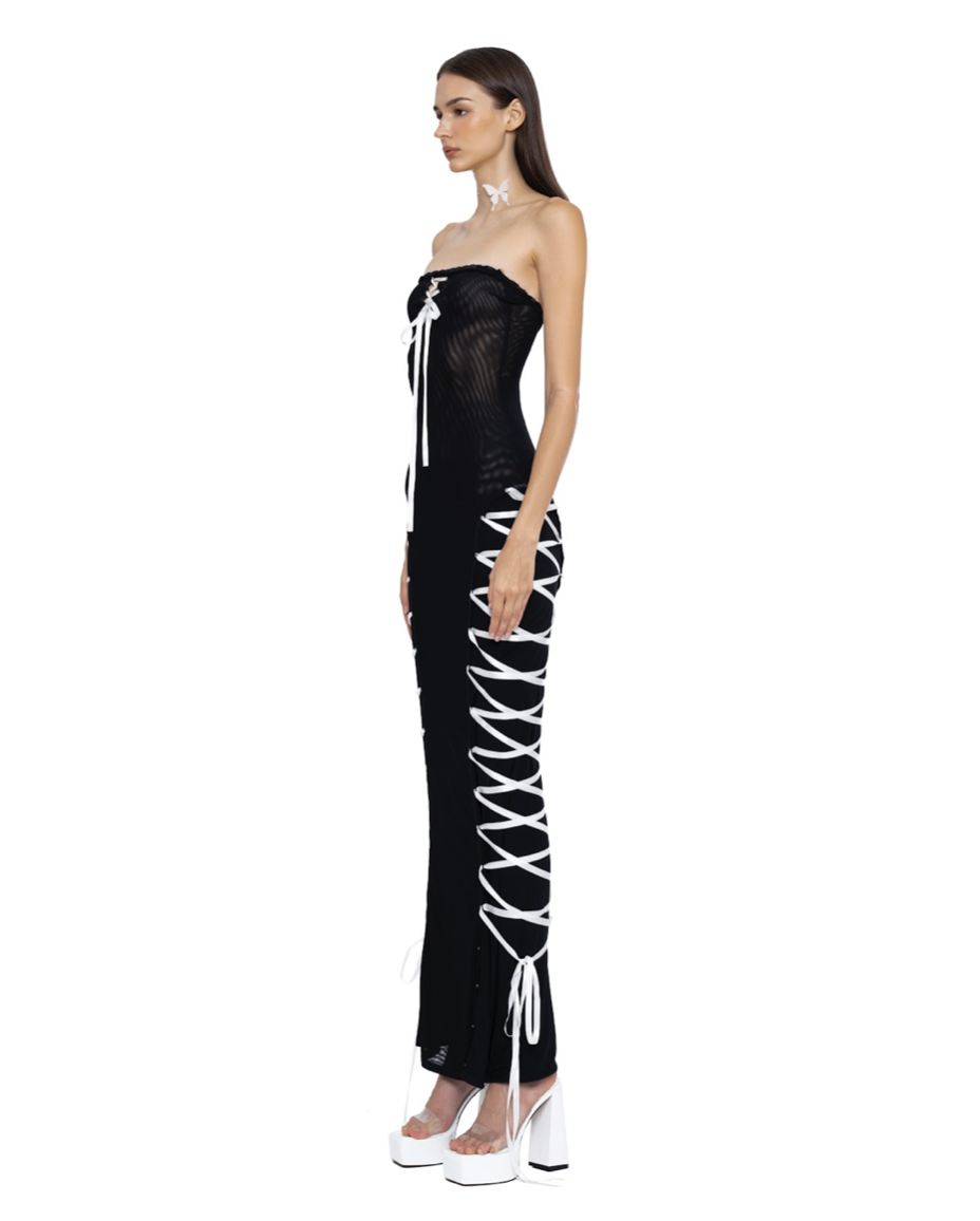 FREYA RIBBON DRESS by Huelleyrose