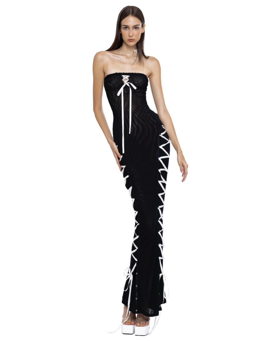 FREYA RIBBON DRESS by Huelleyrose