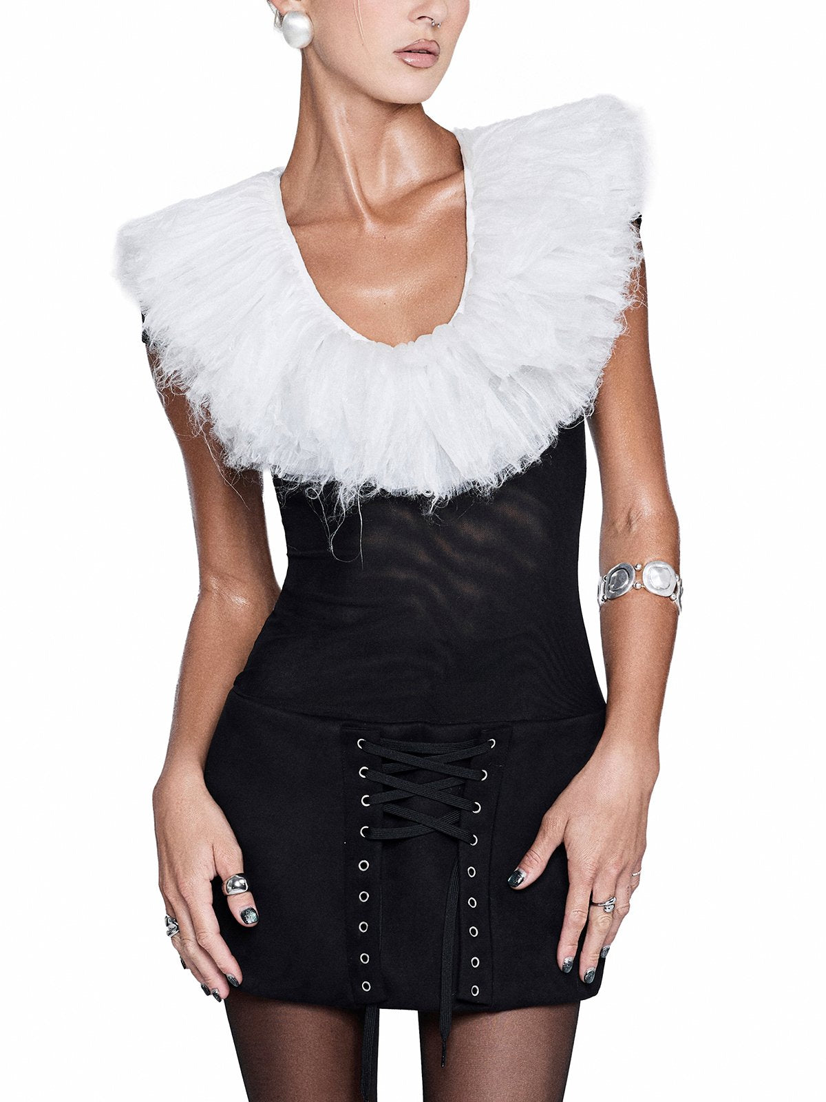 IRIS DRESS – BLACK by Rue de Rue