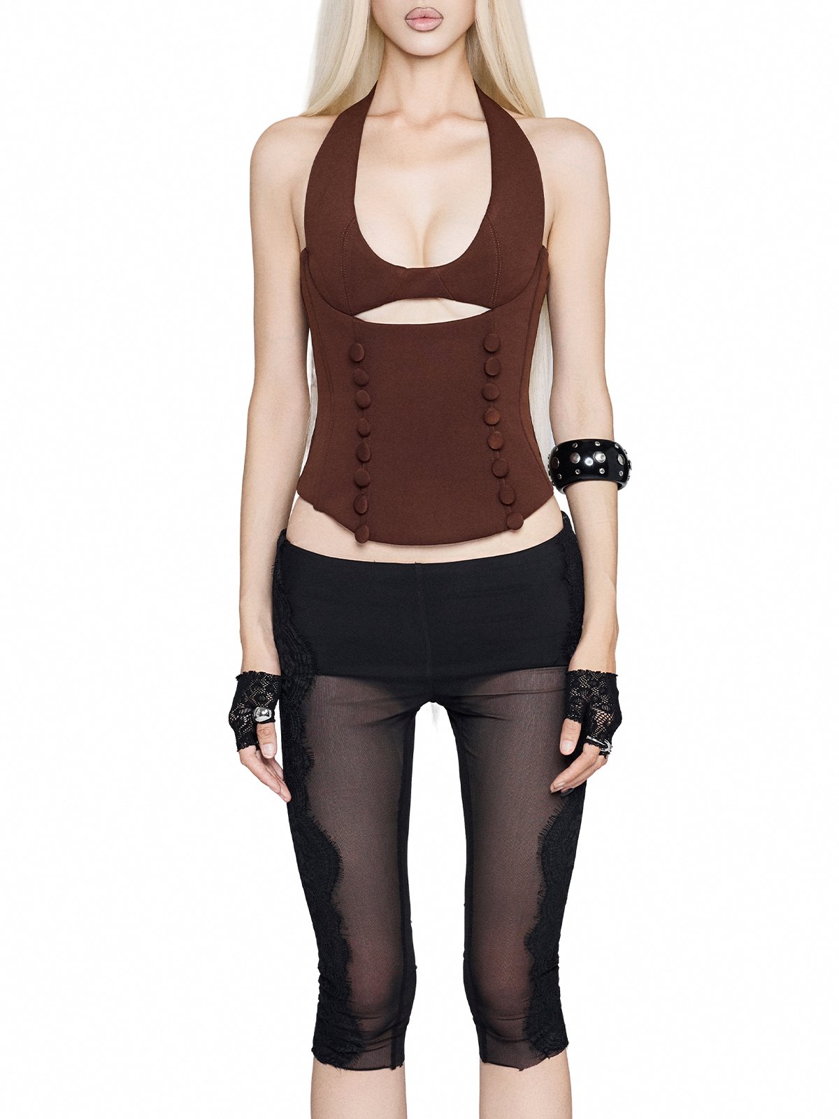 ENUS TOP – BROWN by Rue de Rue