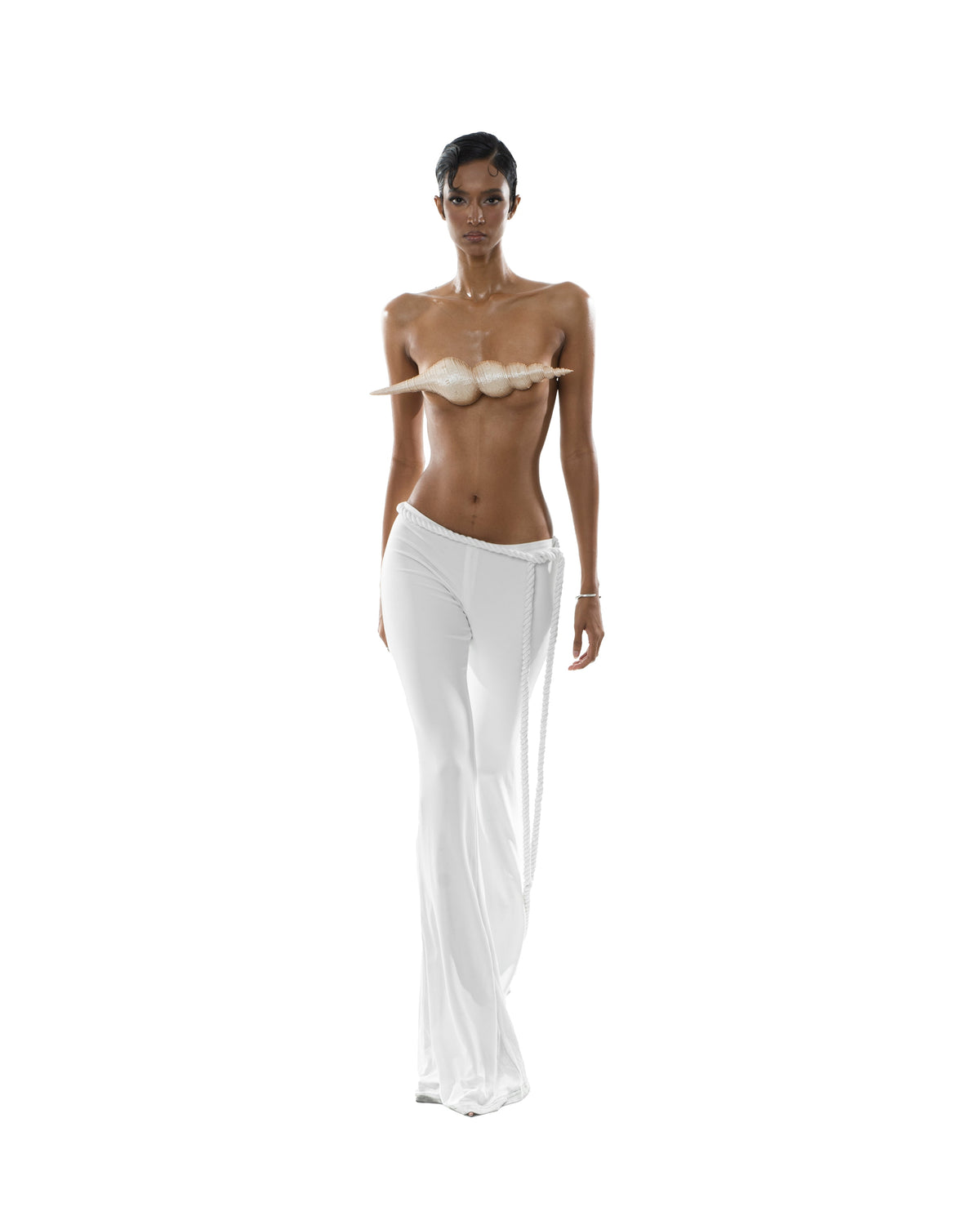 Poco Flare Pants - White by Huelleyrose