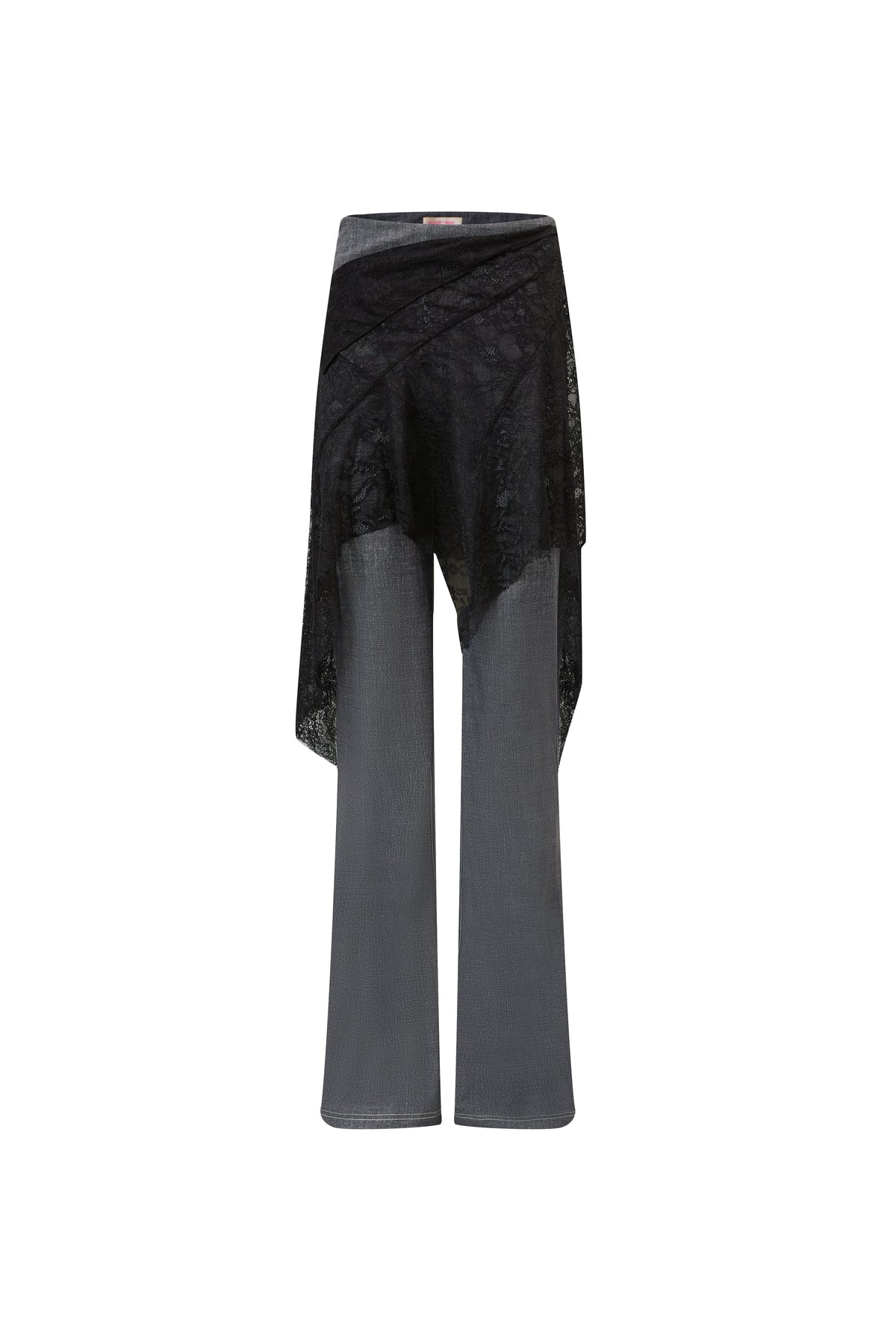 "Laced Up Jeans" Gray by Sultry Virgin