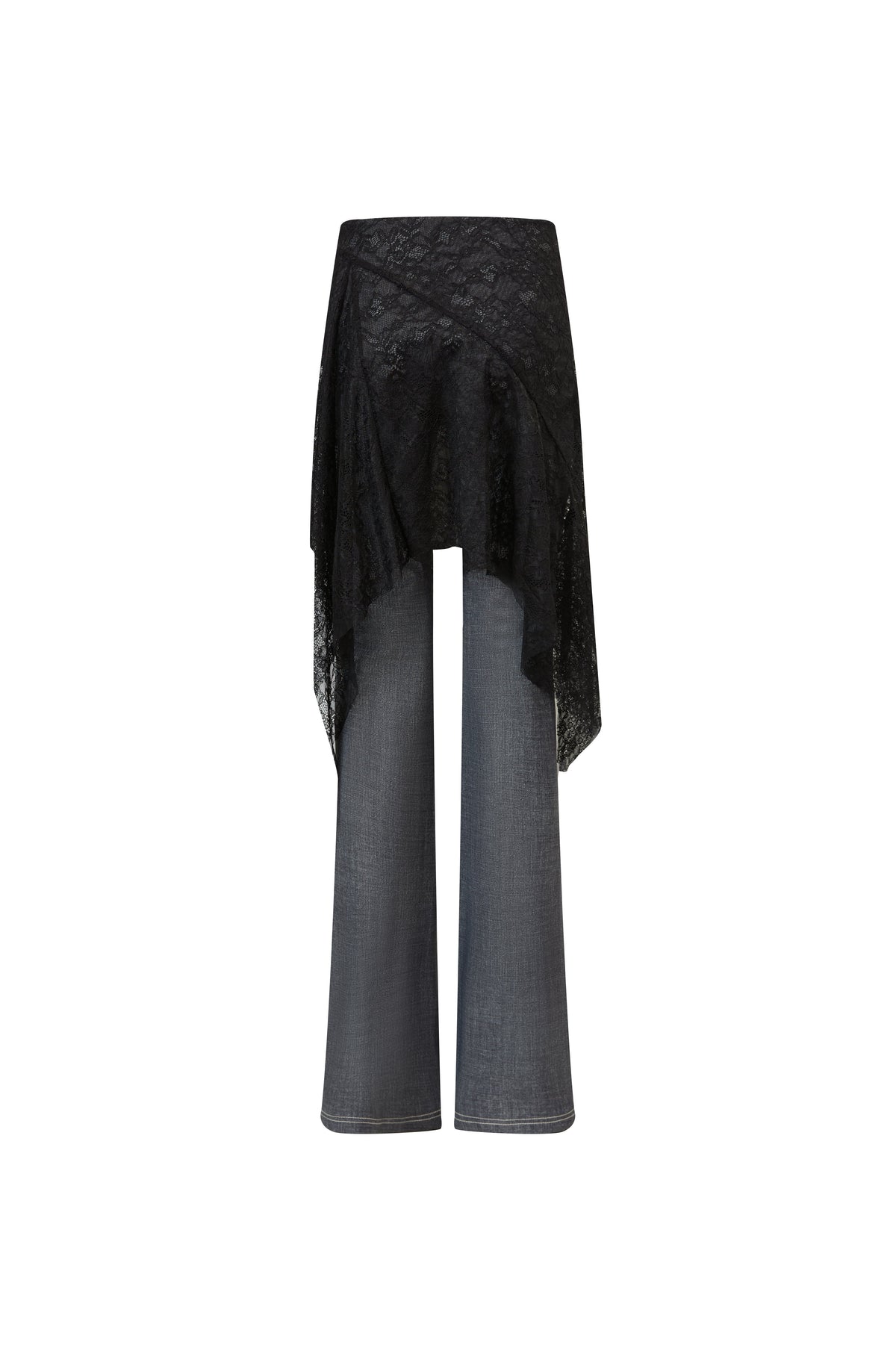 "Laced Up Jeans" Gray by Sultry Virgin