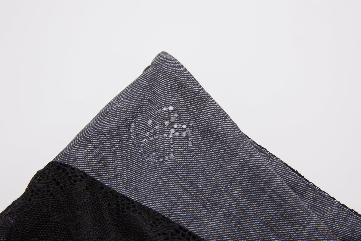 "Laced Up Jeans" Gray by Sultry Virgin