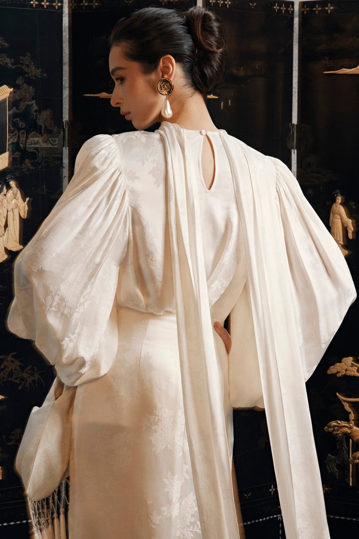 Contour Silk Blouse by HUONG Boutique