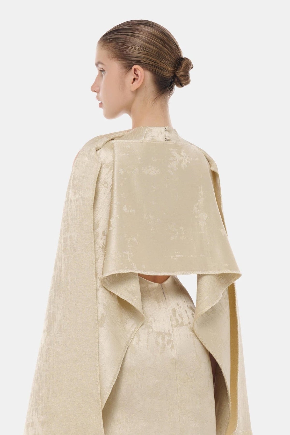 Gold Tailored Scarf Maxi Dress by Montsand