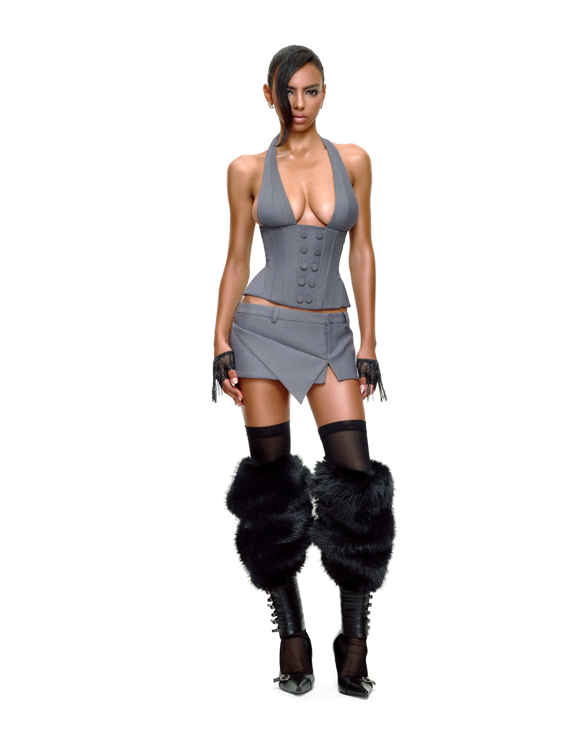 HEIDI CORSET (GREY) by BUPBES