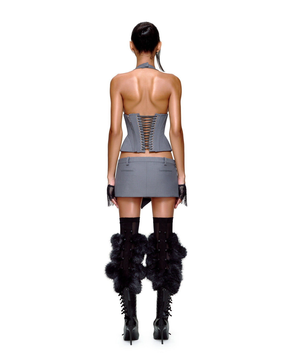HEIDI CORSET (GREY) by BUPBES