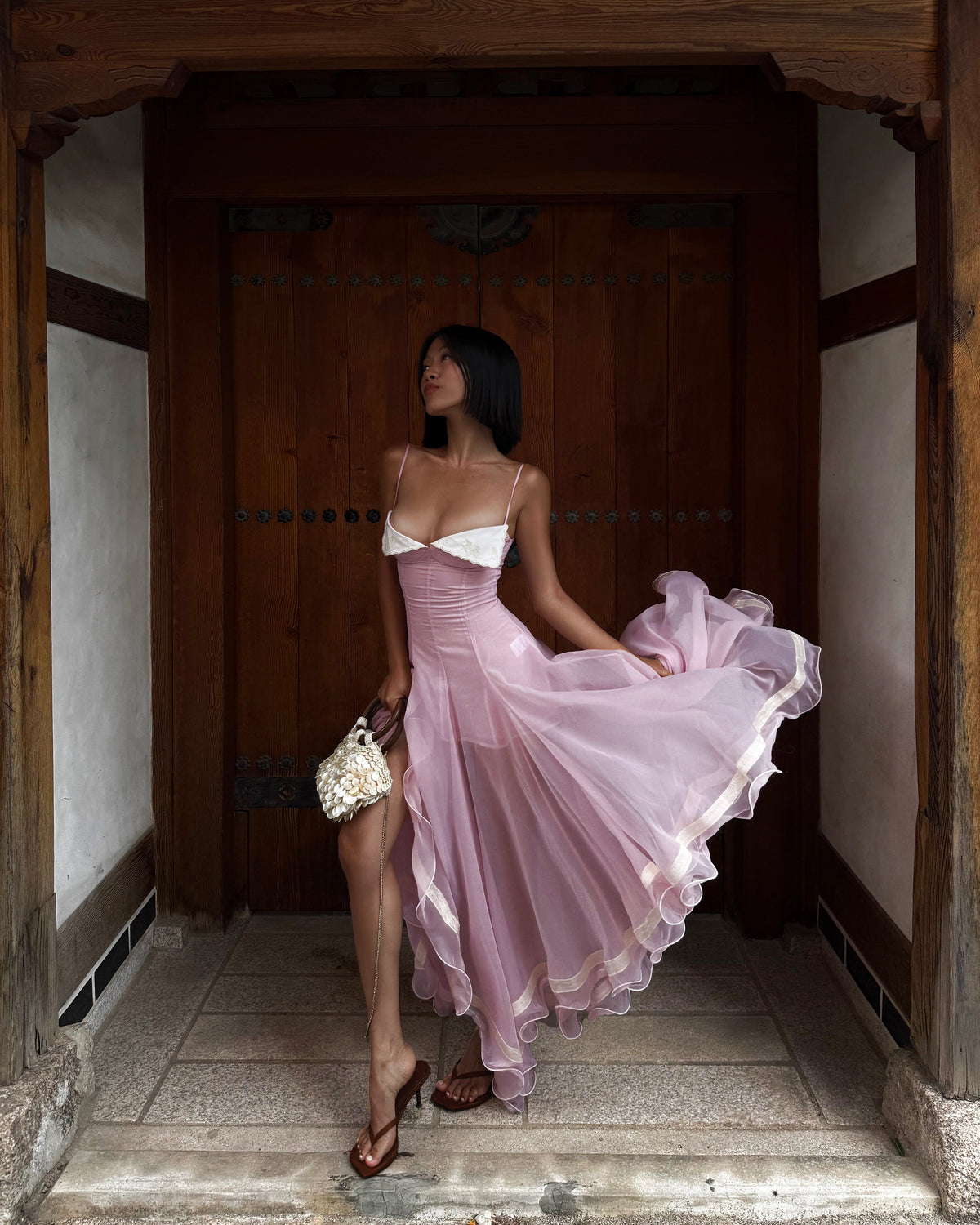 LIANE DRESS - PINK by Huelleyrose