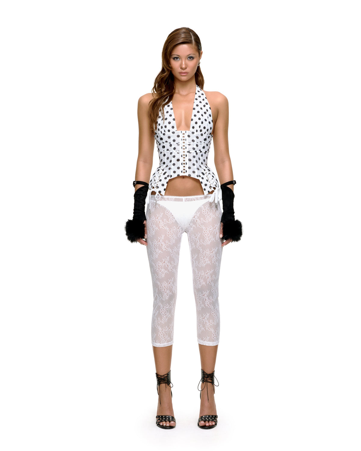 TISH CAPRIS (WHITE) by BUPBES