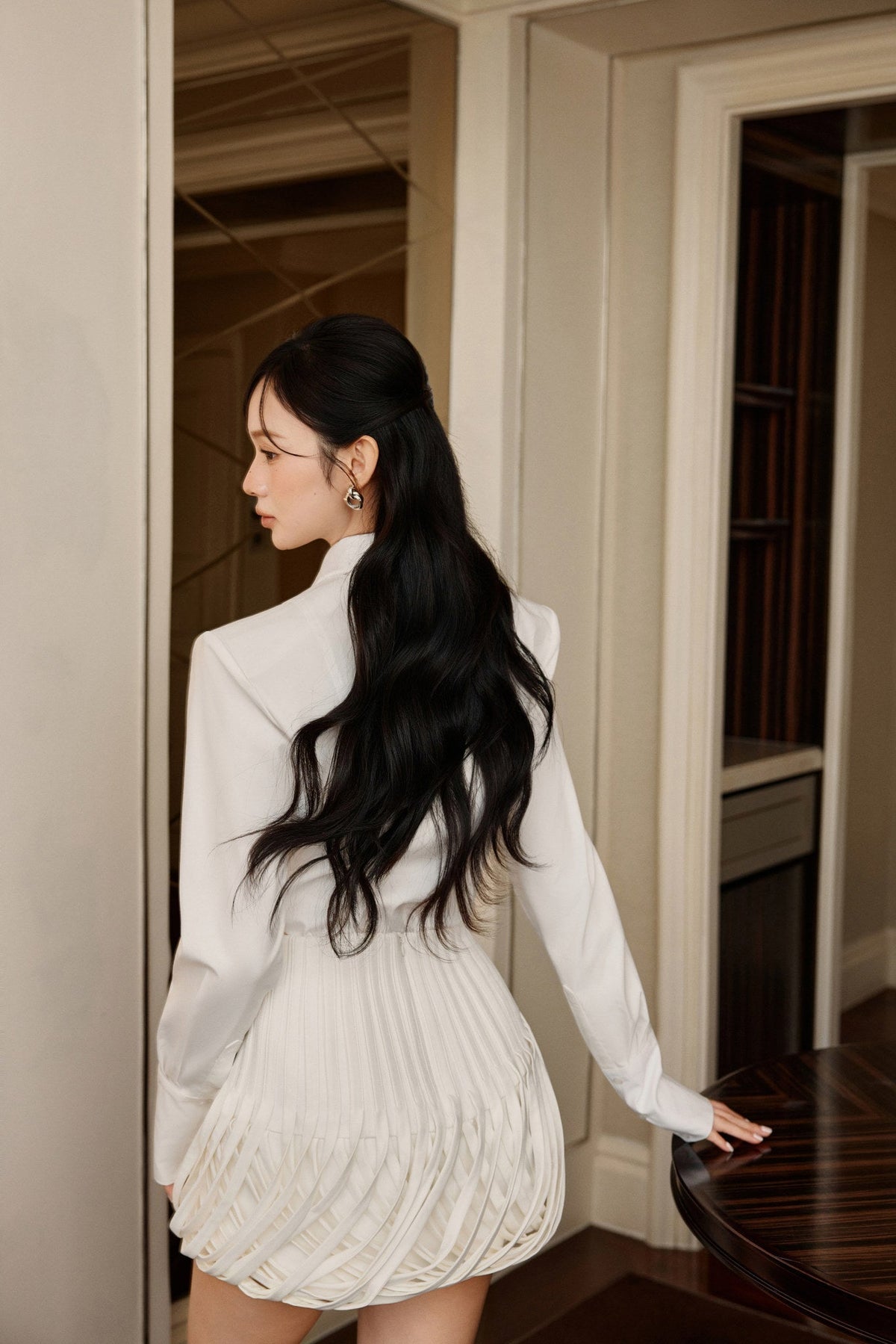 Fringe Mini Skirt by Keira Tong