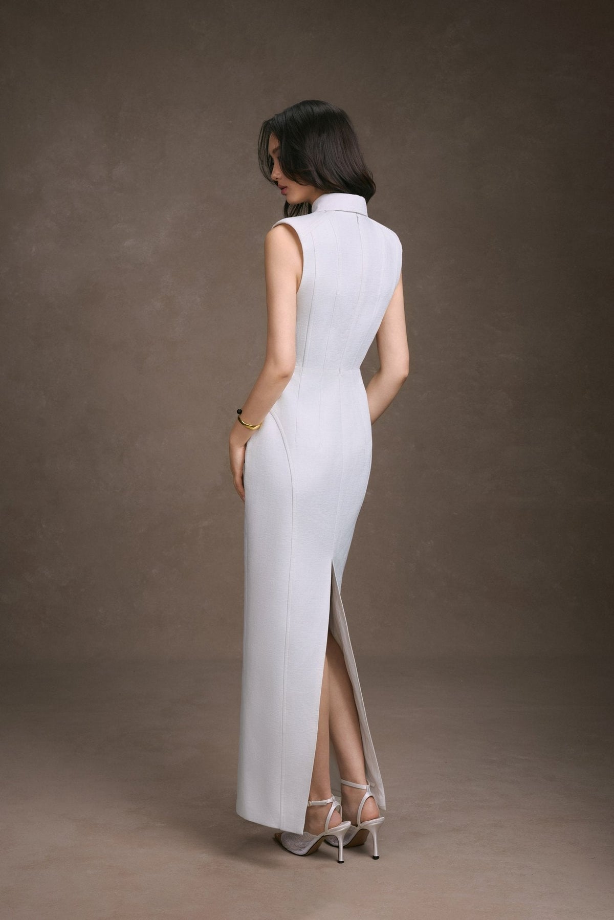 Sleeveless Shirt Dress by Keira Tong
