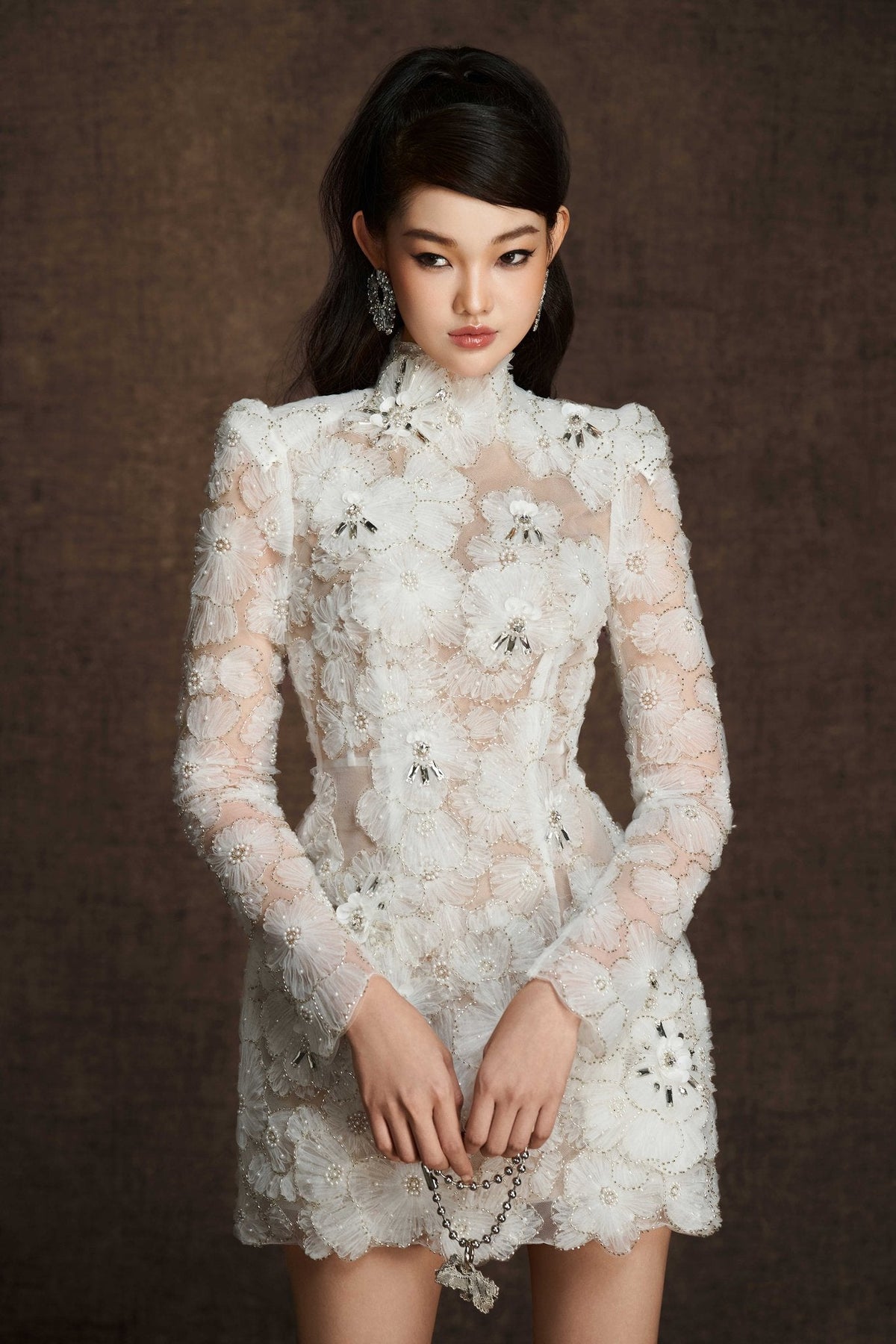 Petal Beading Dress by Keira Tong