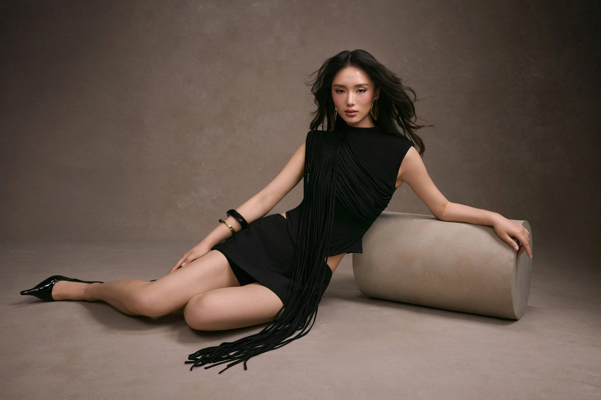 Fringe Corset Top by Keira Tong