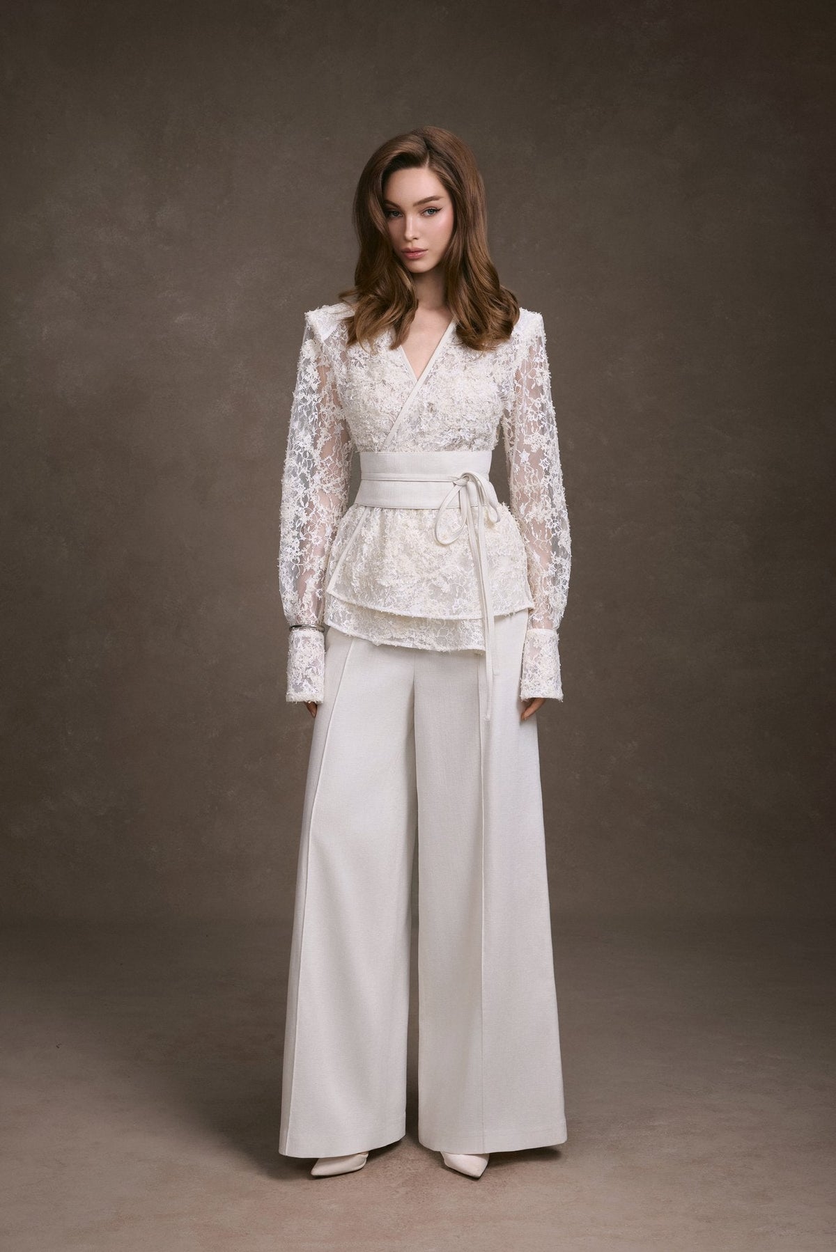 Lace Wrap Top by Keira Tong
