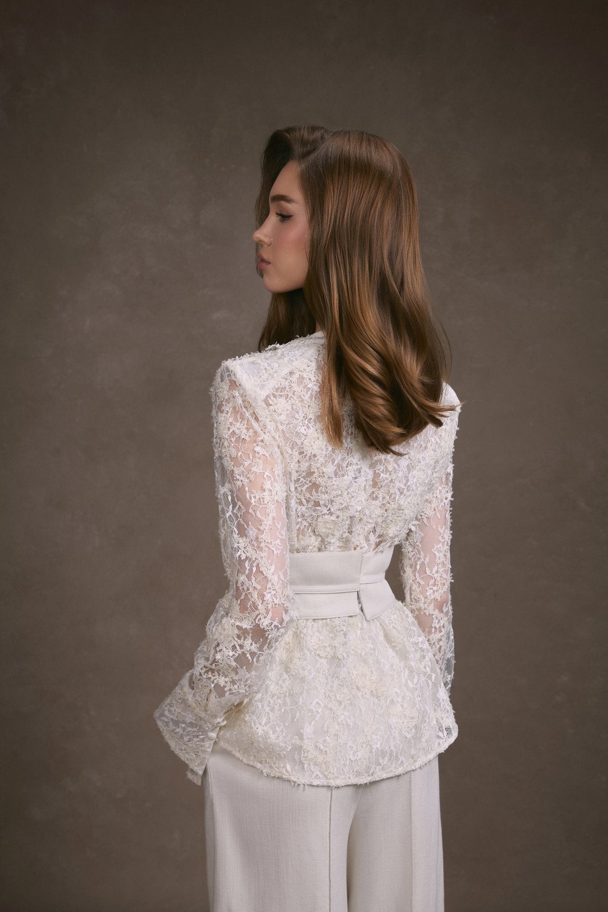 Lace Wrap Top by Keira Tong